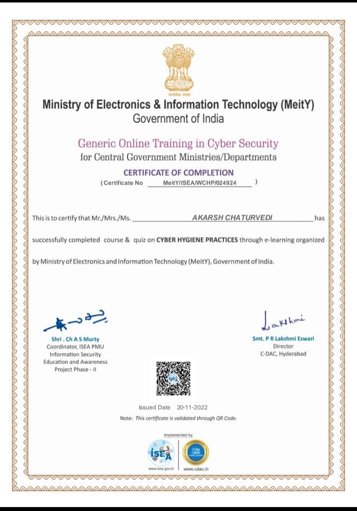 MeitY Certification